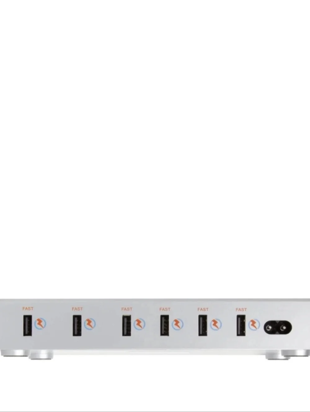 Hercules Tuff Multi-Device Charging Station - 6 USB Fast Ports + 3 USB Cables